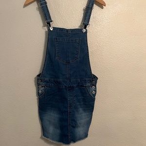 Denim Overalls Skirt